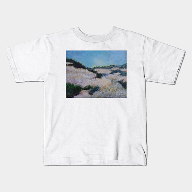 Dry California hills Kids T-Shirt by AmyKalish